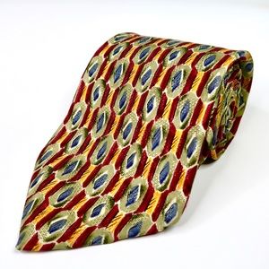 Robert Talbott Studio Hand Sewn Silk Necktie Made in the USA Diamond Print